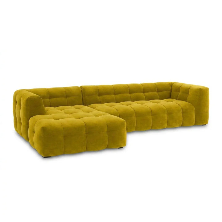 Bubbel Hoekbank Velvet – Luxe Organische Designbank  Royal 25 orange