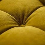 Bubbel Hoekbank Royal Sun - Detail velours en stiknaad