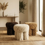 Kruk Doodly - Fluffy Zitkruk Polyester in 3 Kleuren