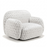 Sevilla Fauteuil – Wit/Grijs