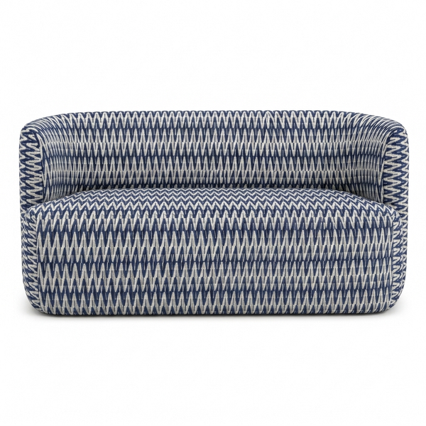 Riviera Eetbank Navy – front studio