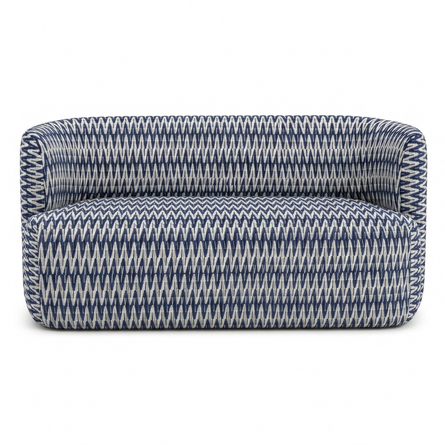 Riviera Eetbank Navy – front studio
