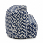 Riviera Eetbank Navy – zijaanzicht studio