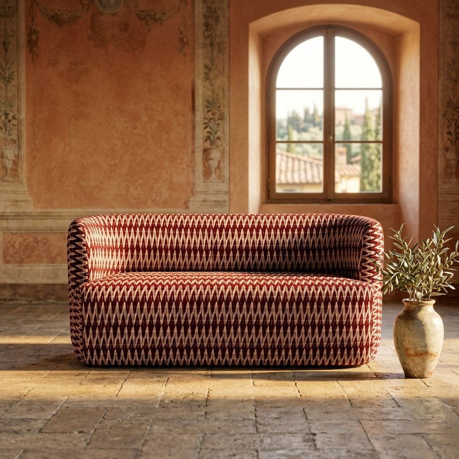 Riviera Eetbank Burgundy – sfeer Italiaans palazzo