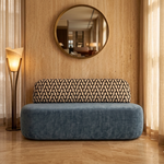 Sevilla Eetbank Blauwgrijs – sfeer boutique hotel