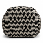 Paloma Fauteuil Chevron Black - achterkant