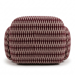 Paloma Fauteuil Chevron Burgundy - achterkant