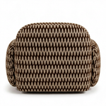 Paloma Fauteuil Chevron Brown - achterkant