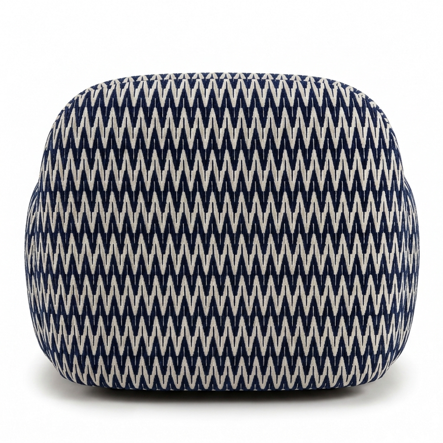 Paloma Fauteuil Chevron Navy - achterkant