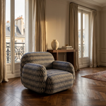 Paloma Fauteuil Chevron Navy - sfeerfoto