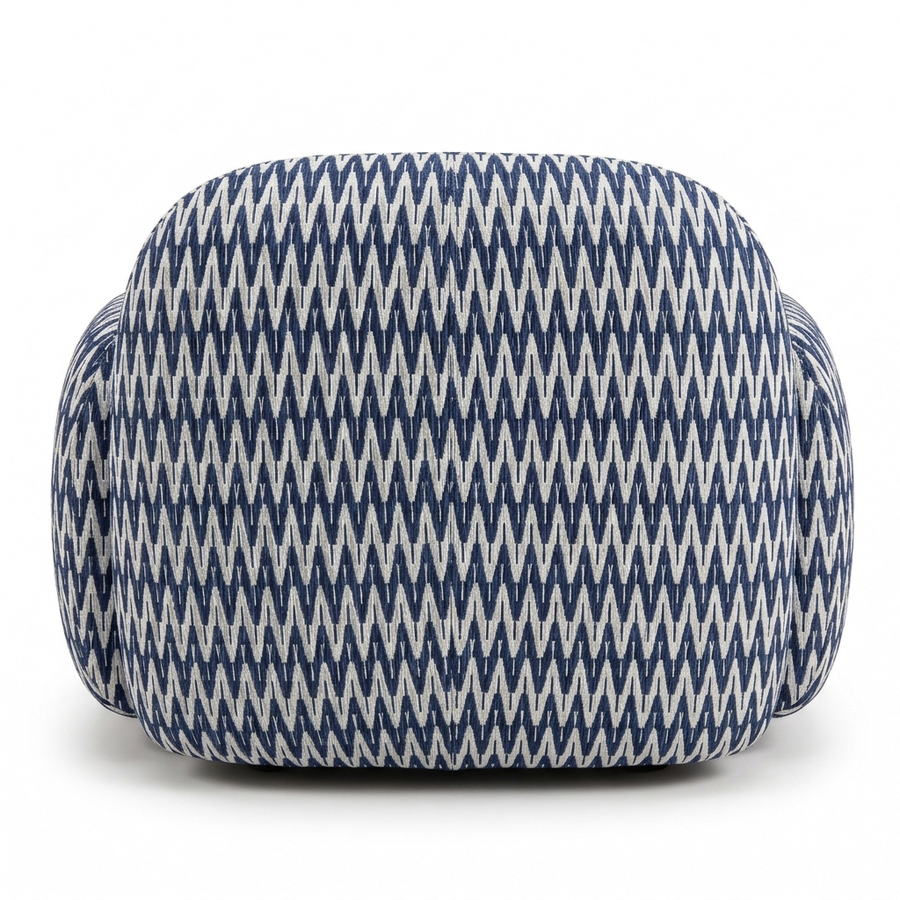 Paloma Fauteuil Chevron Blue - achterkant