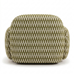 Paloma Fauteuil Chevron Olive - achterkant