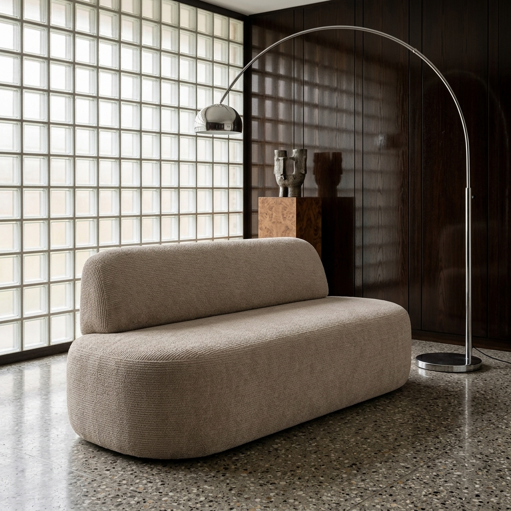 Malaga Eetbank Golden 25 Licht Taupe - sfeerbeeld interieur
