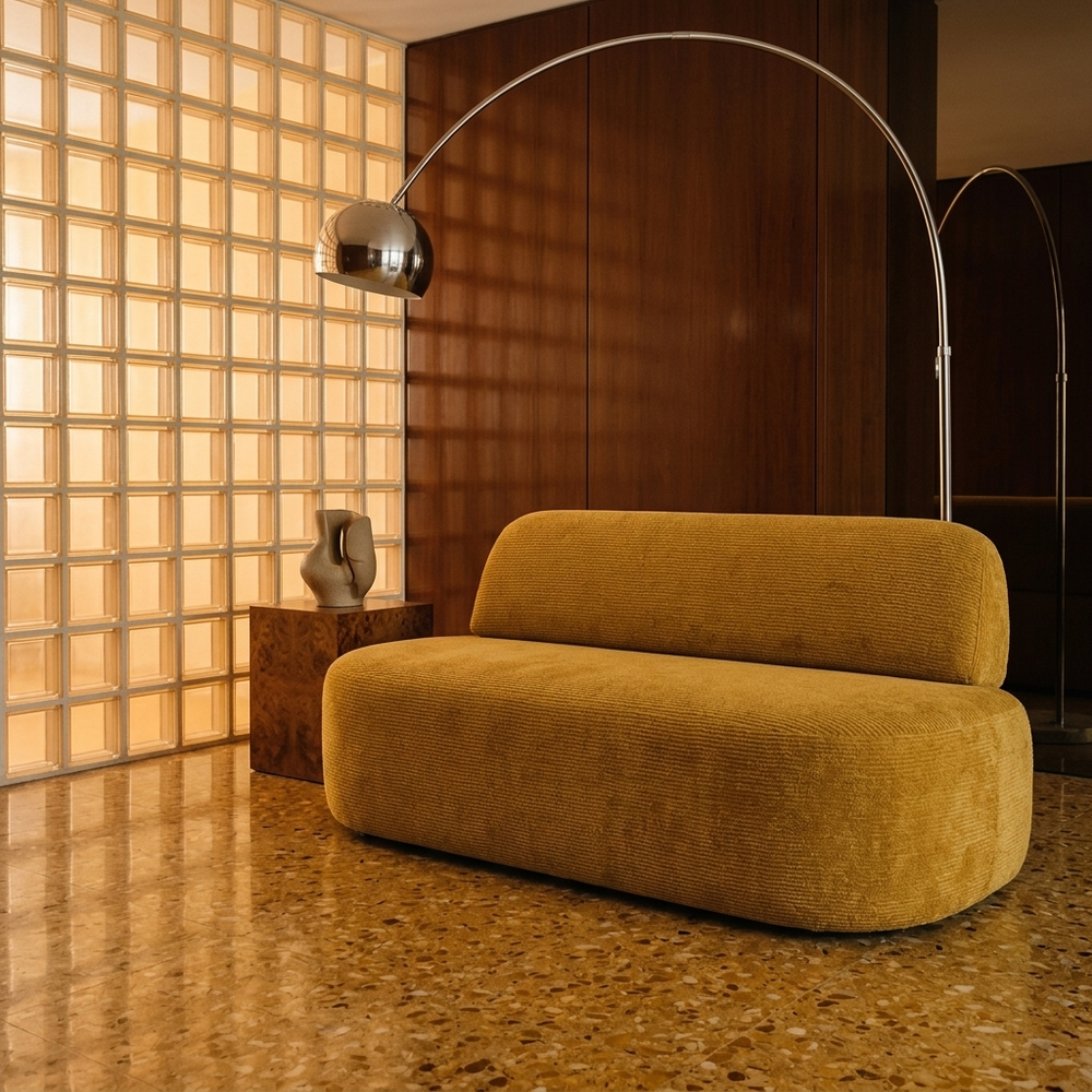 Malaga Eetbank Golden 34 Mosterd - sfeerbeeld interieur