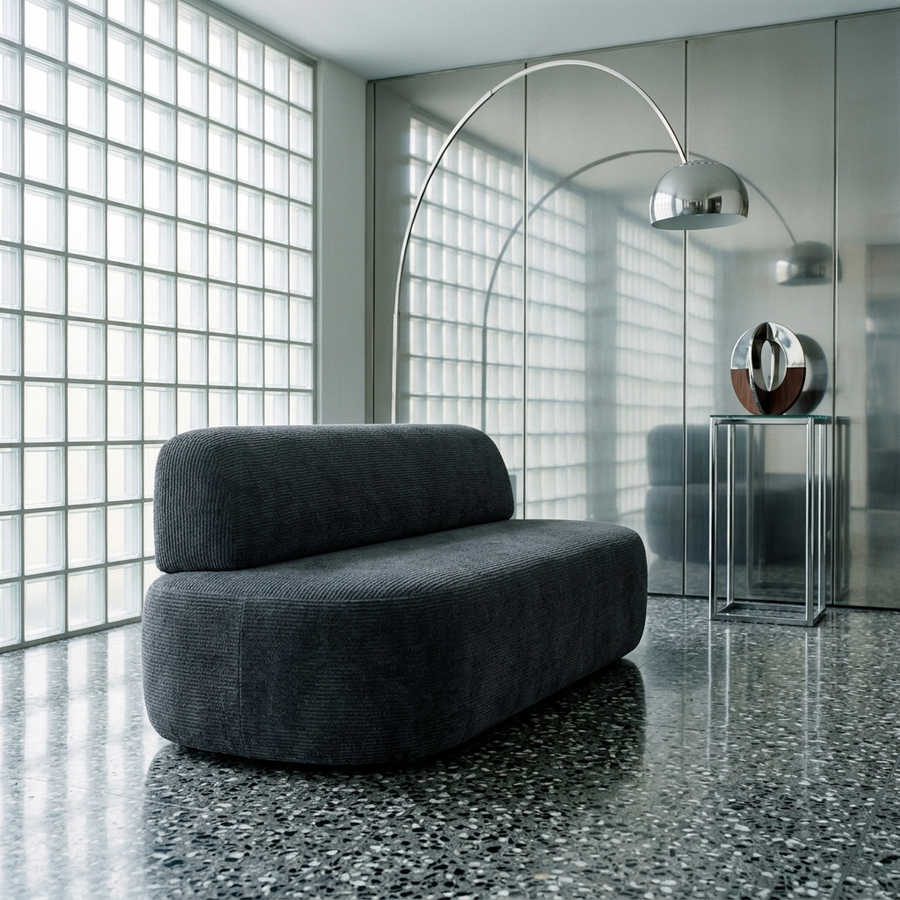 Malaga Eetbank Golden 100 Antraciet - sfeerbeeld interieur