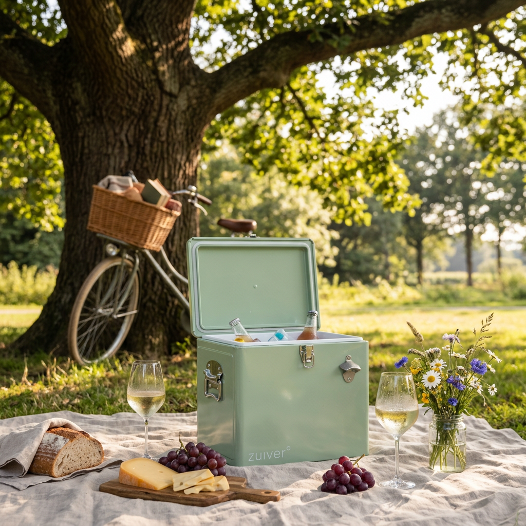 Zuiver Cooler Be Cute Groen - picknick in het park