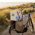 Zuiver Cooler Be Cute Cream - achterop de fiets naar het strand