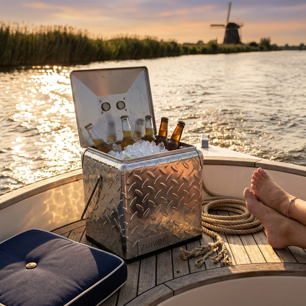 Zuiver Cooler Be Heavy - op de sloep bij golden hour