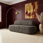 Panter eetbank luipaardprint – sfeerbeeld interieur