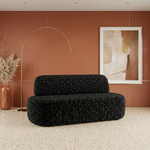 Granada panter eetkamerbank zwart luipaardprint – sfeerbeeld terracotta interieur