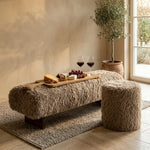 PTMD Hair Teddy Bankje Taupe Large