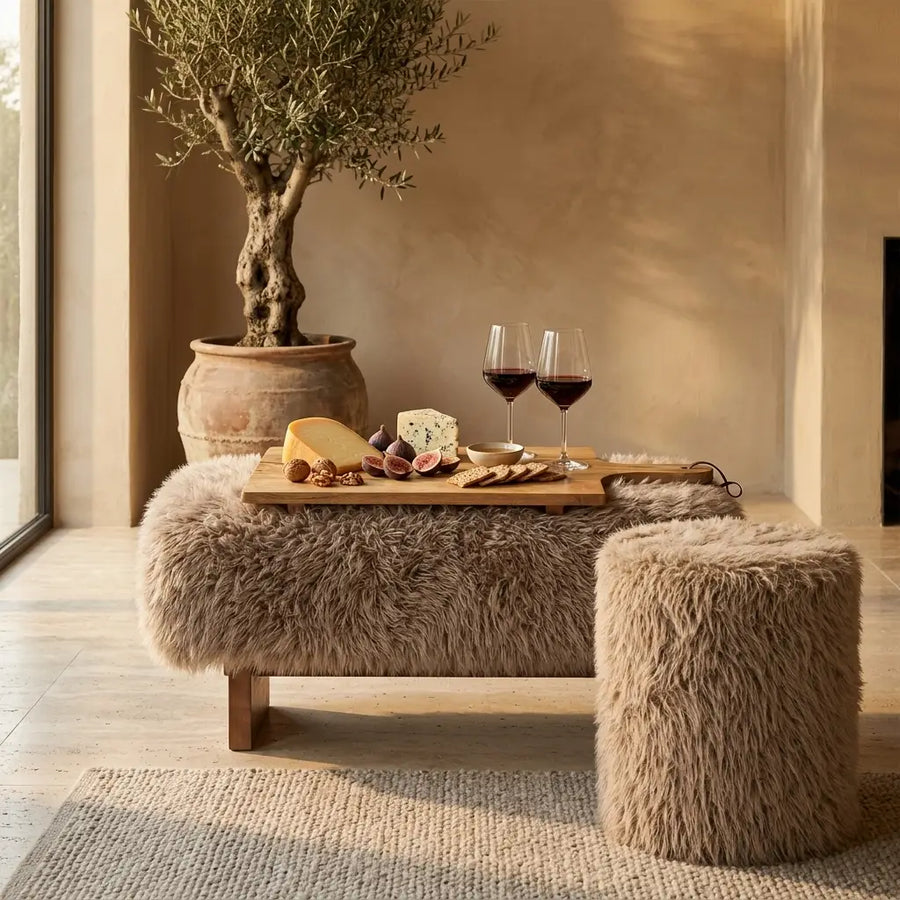 Serveerplank   Mangohout 70 x 35 cm - met Handvat