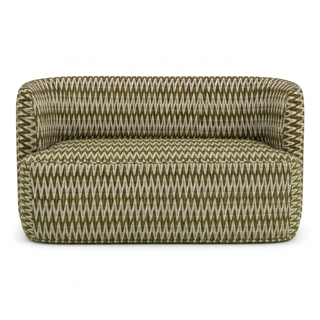 Riviera Eetbank Olive – vooraanzicht studio