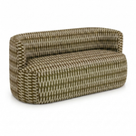 Riviera Eetbank Olive – 3/4 aanzicht studio