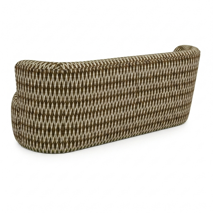 Riviera Eetbank Olive – 3/4 achteraanzicht studio