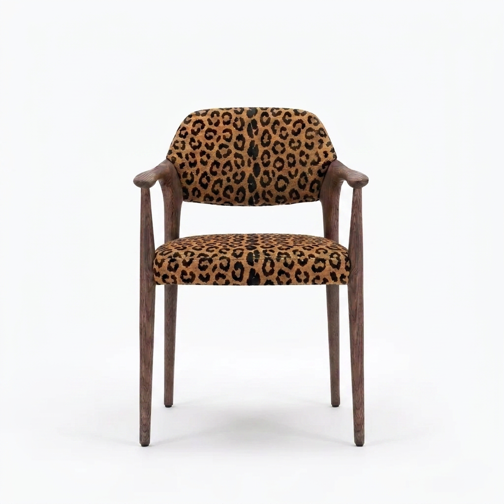 Paloma Eetkamerstoel Wild 219 panter crème - vooraanzicht
