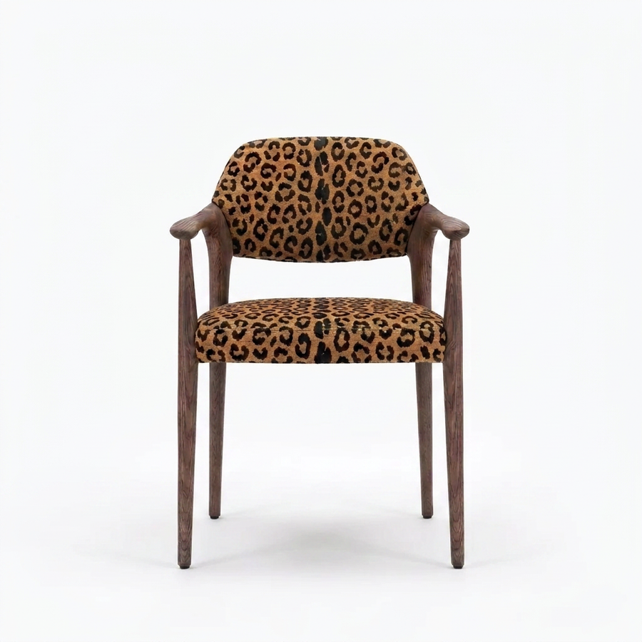 Paloma Eetkamerstoel Wild 219 panter crème - vooraanzicht