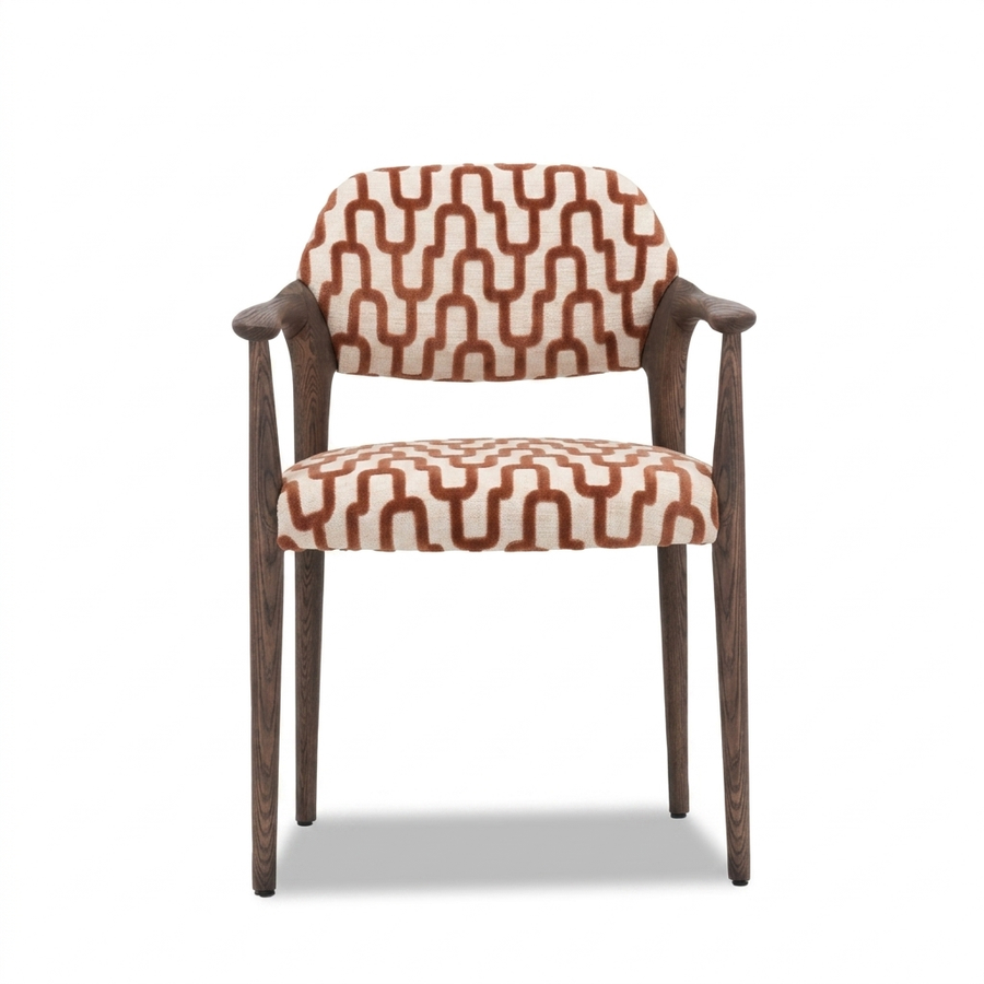 Paloma Eetkamerstoel Romi 58 terracotta - vooraanzicht