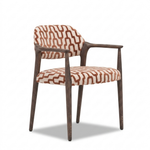 Paloma Eetkamerstoel Romi 58 terracotta - driekwart aanzicht