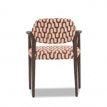Paloma Eetkamerstoel Romi 58 terracotta - achteraanzicht