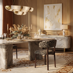Valenci Velio eetkamerstoel panter - sfeerbeeld hotel dining salon
