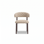 Valenci Velio eetkamerstoel panter beige - 3/4 aanzicht