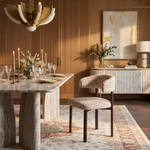 Valenci Velio eetkamerstoel panter beige - sfeerbeeld hotel dining salon