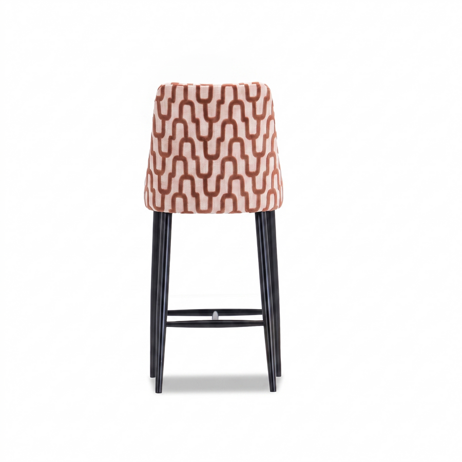 Sevilla Amor barkruk Romi 58 terracotta - achteraanzicht