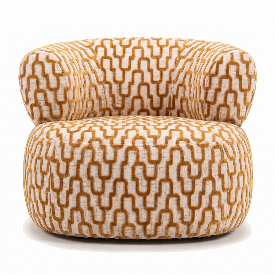 Amali Sevilla Fauteuil Romi 45 Oker – voorkant