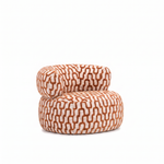 Sevilla Emiel Draaifauteuil terracotta – 3/4 aanzicht
