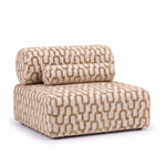 Sevilla Toleno modulaire loungestoel zand – 3/4 aanzicht
