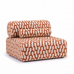 Sevilla Toleno modulaire loungestoel terracotta – 3/4 aanzicht