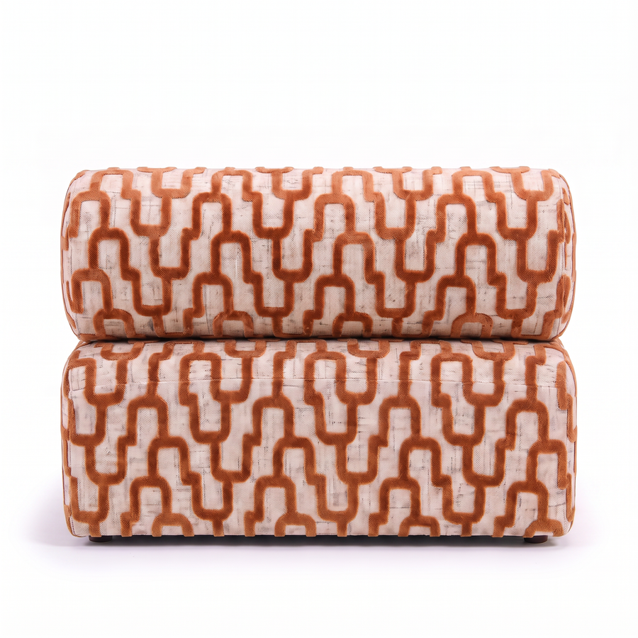 Sevilla Toleno loungestoel terracotta – achterkant