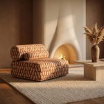 Sevilla Toleno loungestoel terracotta – sfeer woonkamer