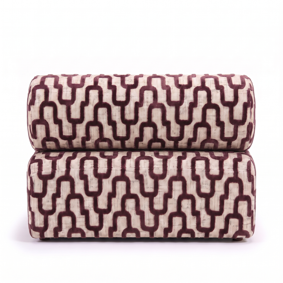 Sevilla Toleno loungestoel aubergine – achterkant