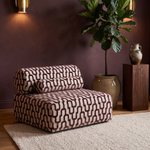Sevilla Toleno loungestoel aubergine – sfeer woonkamer