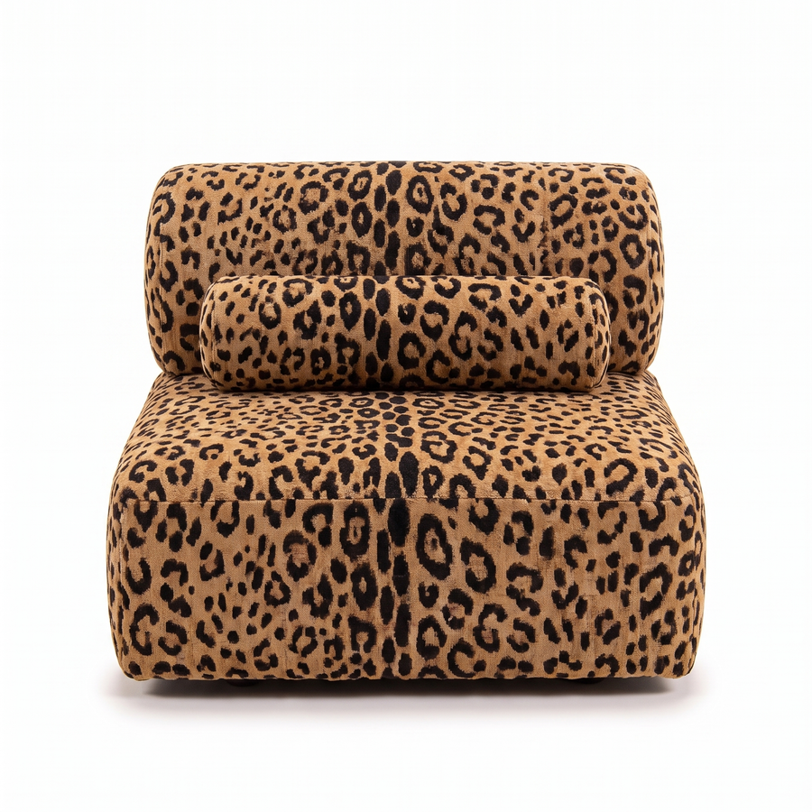 Valenci Toleno loungestoel Wild 242 panter – voorkant