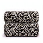 Valenci Toleno loungestoel panter zwart wit – achterkant