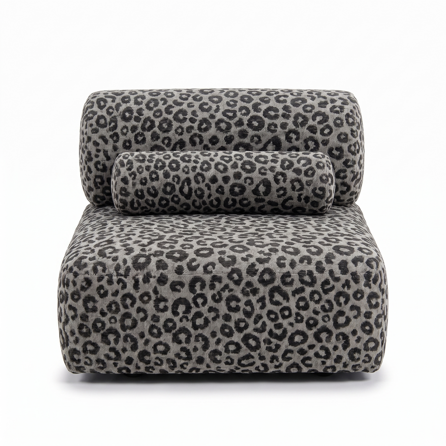 Valenci Toleno loungestoel panter grijs – voorkant