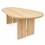Pure Oak ovale eettafel 300 cm in Mist
